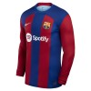 Original Fußballtrikot FC Barcelona Heimtrikot 2023-24 Langarm Für Herren